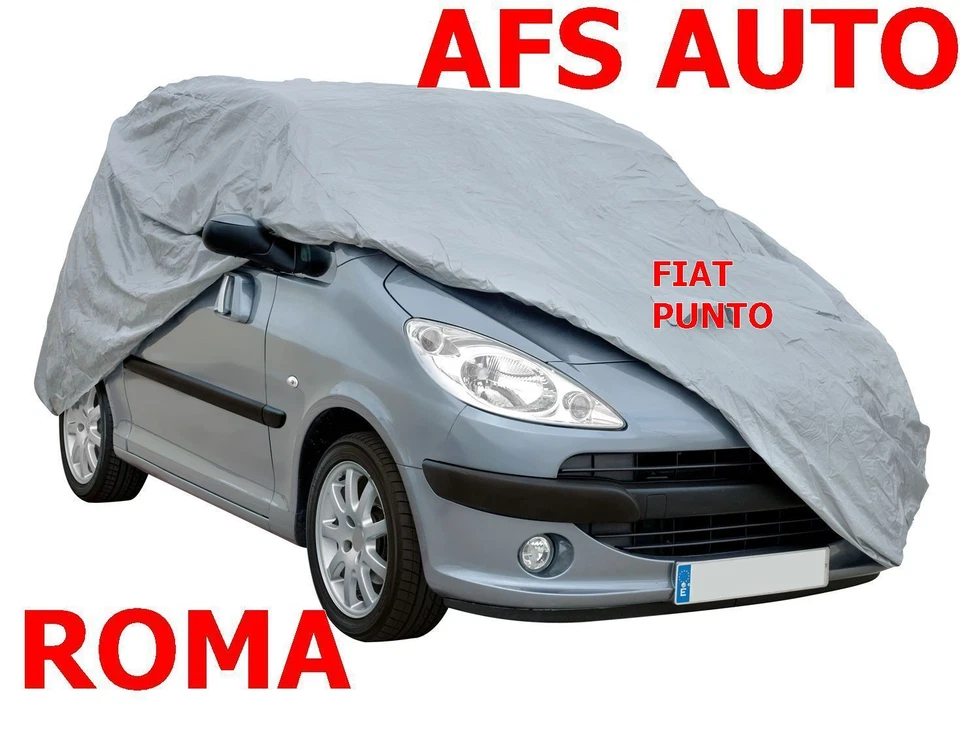 TELO COPRIAUTO TELATO FELPATO FIAT PUNTO ANNO 2016 IMPERMEABILE CON ZIP GUIDA Foto 1 de 1