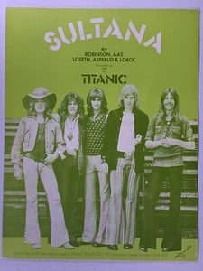Titanic Sheet Music Original Vintage Sultana CBS Promo 1971 - Foto 1 di 13