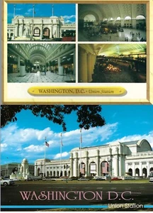 Postkarten, Washington, DC, Union Station um 1980 unbespielt Vintage - Bild 1 von 1