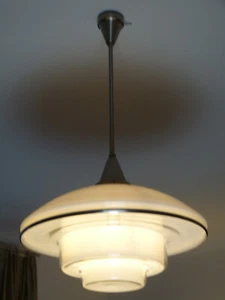 Sistrah P5, Bauhaus Art-Déco Deckenlampe Otto Müller, Original, Design Klassiker - Bild 1 von 23