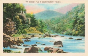 Goshen Pass im Südwesten von Virginia Vintage-PC - Bild 1 von 2
