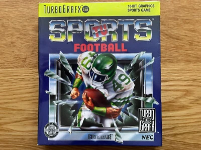 NEC TurboGrafx 16 TV SPORTS FOOTBALL Original New Sealed PC Engine Duo Express - Image 1 of 4