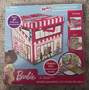 Barbie Zip Bin Barbie Dream House Toy Box - Picture 1 of 4