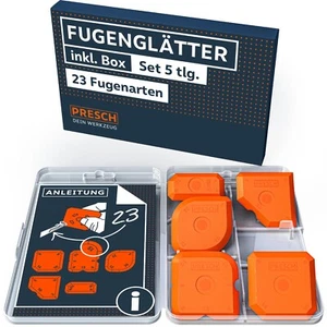 Presch Fugenglätter Set 5tlg. - Makellose Fugen dank extrem gerader Kanten - Bild 1 von 8