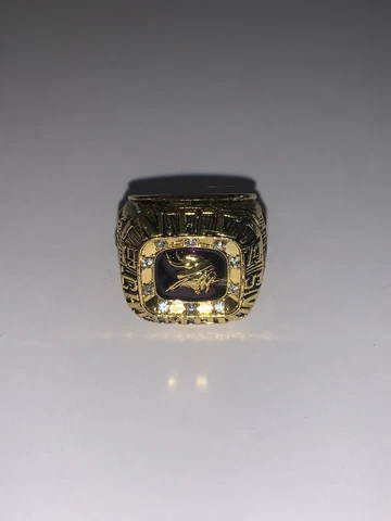 1974 Minnesota Vikings Replica World Championship Player Ring Size 11 Cover