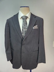 Brooks Brothers Sports Coat 42S Pinstripe Charcoal Black - Picture 1 of 11