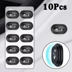 10Pcs Black Car Door Anti-Shock Silicone Pad Shock-Absorbing Gasket Accessories - Bild 1 von 15