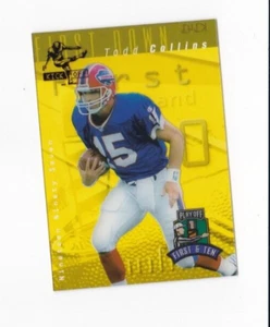 TODD COLLINS 1997 PLAYOFF 1ST & 10 FOOTBALL KICKOFF PARALLEL SEE-THROUGH CARD - Picture 1 of 24