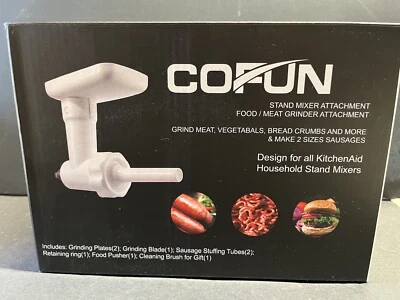 Meat Grinder Attachment for Stand Mixer White Mode COFUN - Image 1 of 3