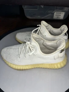 Talla 9 - Adidas Yeezy Boost 350 V2 Bajo Blanco Crema / Triple Blanco - Imagen 1 de 11