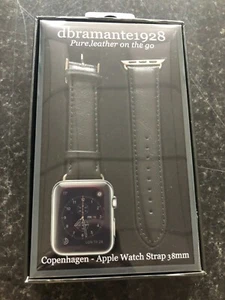 Correa de reloj Apple Dbramante 1928 Copenhague 38 mm negro - Imagen 1 de 2