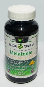 Amazing Formulas Melatonin 10 Mg 120 Capsules Citrus Flavor  Fast Dissolving Tab - Picture 1 of 3