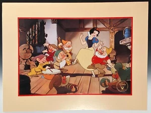 Snow White and the Seven Dwarfs Commemorative Lithograph print 1994 Walt Disney - Imagen 1 de 7