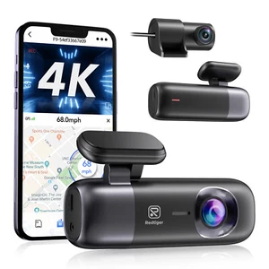 REDTIGER F9 Dash Cam,WiFi GPS Car Camera with 64GB Card,Smart App Control - Picture 1 of 11
