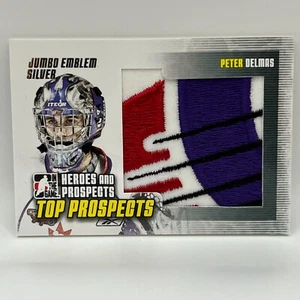 2009-10 ITG Heroes and Prospects Top Prospects Jumbo Emblem Silver Peter Delmas - Picture 1 of 2