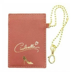 New Genuine Leather Disney Cinderella Pase Case I.D. Card Holder Pass Case - NWT - Picture 1 of 3