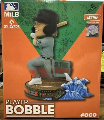 JACKSON HOLLIDAY NORFOLK TIDES CALLED SHOT HOME RUN BOBBLEHEAD BALTIMORE ORIOLES - Image 1 of 4