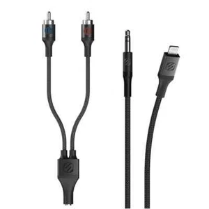 SCOSCHE HookUp Premium MFi-Certified Lightning Audio Adapter Kit i3AUXB4RCAA-SP - Picture 1 of 3