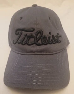Titleist By New Era Golfing Hat Cap Adjustable Dark Gray W/Black Spellout Unisex - Picture 1 of 24