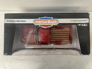 Ertl American Muscle 1:18 '78 Dodge Lil Red Pickup Truck Diecast - Picture 1 of 8
