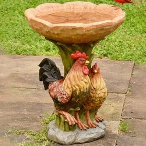 Polyresin Sonnenblume Vogeltränke Garten Vogel Harz Kunst Outdoor Home Decor Futterhaus - Bild 1 von 18