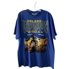 Dr. Who & the Daleks Invasion Earth 2015 A.D. Blue Graphic T Shirt Size Medium - Picture 1 of 9