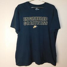 Nike Tee Shirt Adult L Engineered Greatness Black Gold Graphic Logo Sports