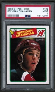 1988 89 OPC O-Pee-Chee #122 Brendan Shanahan Rookie RC PSA 9 Mint HOF - Picture 1 of 2
