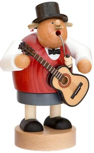 KWO - Räuchermann Gitarrist, Holzkunst, 21cm - Picture 1 of 1