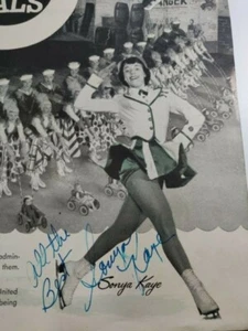 1954 ICE CAPADES PROGRAM SONYA KAYE Original signature DONNA ATWOOD BOBBY SPECHT - Picture 1 of 8