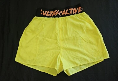 Shorts de praia vintage anos 90 neon masculino náilon surf  - Imagem 1 de 4