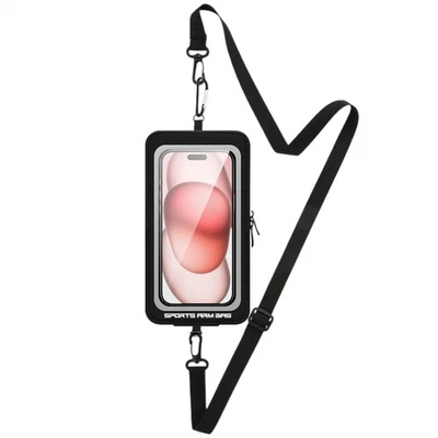 Braçadeira de telefone braçadeiras de telefone viagem corrida bolsa de pulso impermeável bolsa de armazenamento  - Imagem 1 de 4