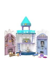 Juego Castillo Disney Wish Rosas, Casa de Muñecas con 2 Mini Muñecas Posables, Estrella - Imagen 1 de 6