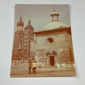 Vintage Krakow St. Mary's and St. Wojciech Churches Lithograph Postcard - Picture 1 of 2