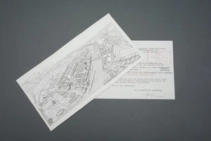 View Frankfurt A.M. IN Year 1552 After Woodcut By Conrad Faber 1.96Z - Picture 1 of 5