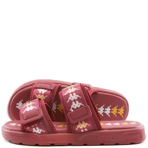 Kappa 222 Banda Mitel 7 Slides - Red Earth-White-Yellow - Men's Size 7 - Picture 1 of 6