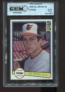 Cal Ripken Jr. Tarjeta de radiocontrol de novato 1982 Donruss #405 Baltimore Orioles gema como nueva 10 - Imagen 1 de 2