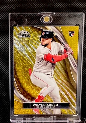 2024 Topps Chrome Black -Wilyer Abreu Gold Speckle  /50 (RC) - Image 1 of 2