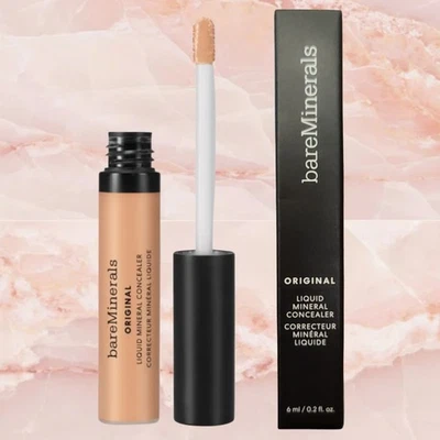 bareMinerals 裸礦 原廠液體礦物遮瑕膏 淺膚色/中等膚色 2.5W 0.2 oz  - Image 1 of 4
