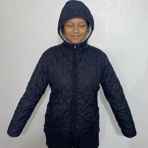 Disney Parks schwarze gesteppte Sherpa gefütterte Mickey Mouse Kapuzenjacke Damen Medium - Bild 1 von 12