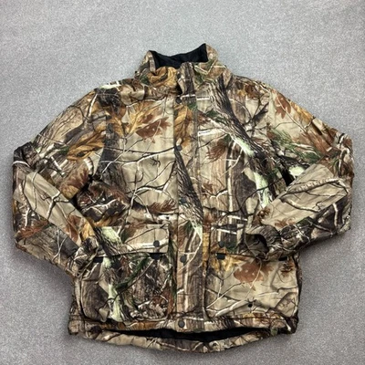 RealTree Jacket Adult Medium Brown Workwear Camo Lined Hunting Outdoor Coat Men* - Image 1 of 4
