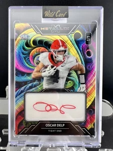 2025 Wild Card Metallix OSCAR DELP # 1/1 Rookie Auto Rainbow - GEORGIA BULLDOGS - Picture 1 of 7