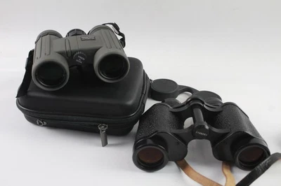 Carl Zeiss Jena Deltrintem & Praktica WPR 8x32  Binoculars Working - Image 1 of 4