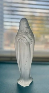 24% Blei KRISTALL HERGESTELLT IN FRANKREICH "JUNGFRAU MARIA MIT KIND". 7,75 cm hoch - Bild 1 von 24