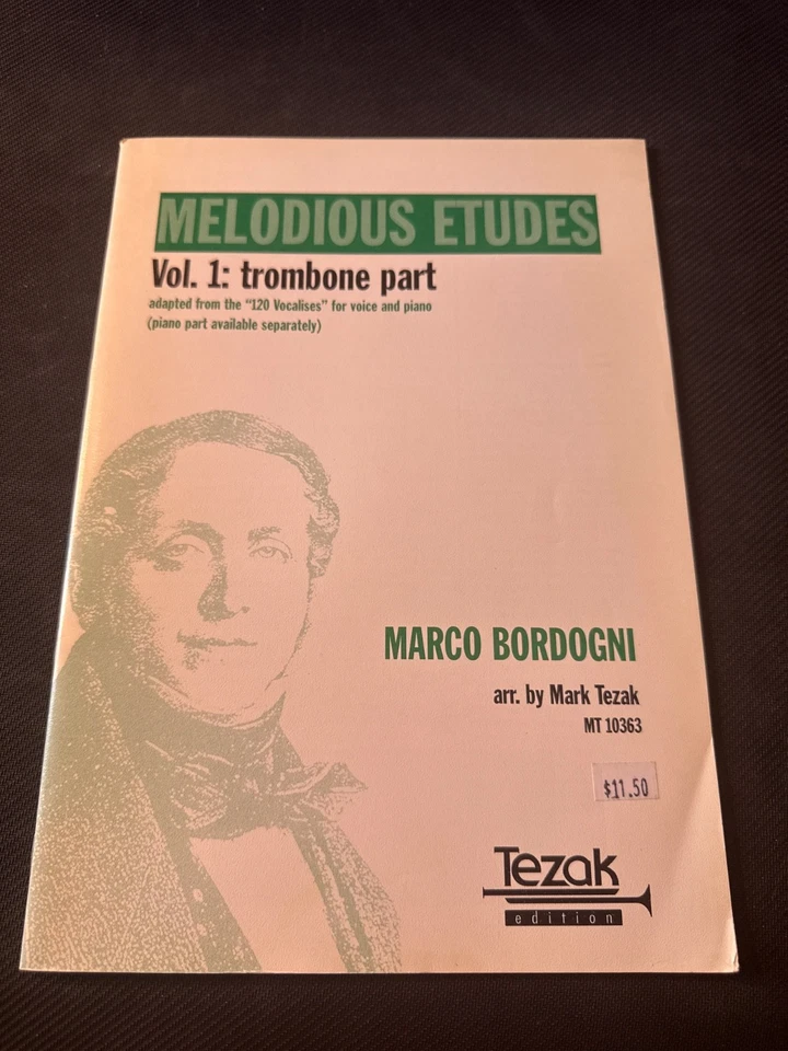 Melodious Etudes Vol. 1 for Trombone by Marco Bordogni Music Book - Image 1 of 3