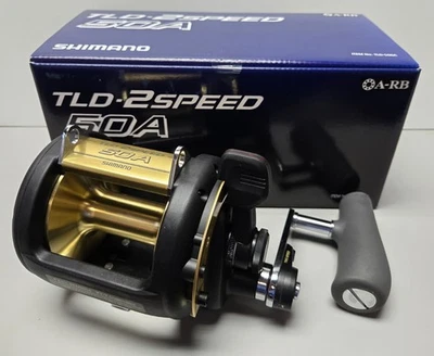 Shimano TLD 50II 2-Speed Graphite Trolling Fishing Reel, TLD50IIA - Image 1 of 2