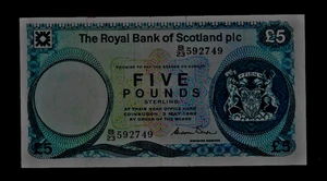 SC0TLAND( 1 )BANK NOTE 5 POUNDS  3 . 5 , 1982  P 342 A VERY FINE PLUS - Picture 1 of 2