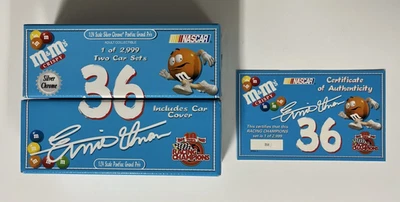 Juego de 2 coches Nascar Racing Champions 1:24 #36 Ernie Irvan M&Ms coche cromado 2518/2999 Foto 1 de 4
