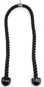 Cuerda de tracción de tríceps de doble longitud - accesorio de 55 pulgadas para cable 1, negro  - Imagen 1 de 5