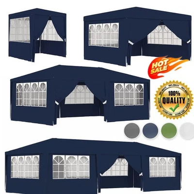 Partyzelt Faltpavillon Gartenzelt Festzelt 2x2m 4x4m 4x6m 4x9m Pavillon Garten - Bild 1 von 4